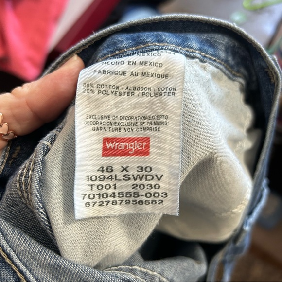 Wrangler men's carpenter style jeans size 46x30 - Picture 7 of 7